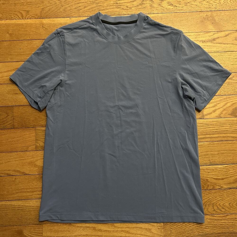 Lululemon Soft Jersey Athletic Performance Blue Tee Shirt Large
